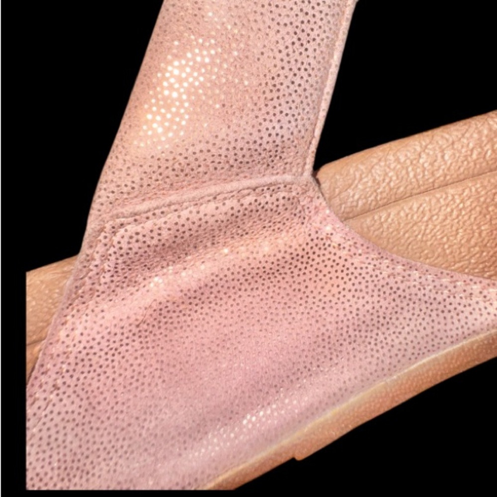FITFLOP BRAND LULU SPARKLE nude sandals women’s flip flops size 9 - Picture 5 of 14